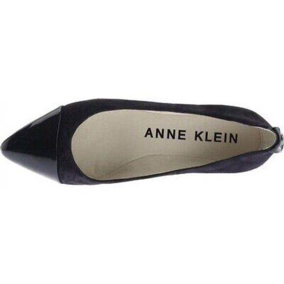 Anne Klein Black Flats Pointed Toe Anne Klein Velocity Wedge NWT - 3301 - Picture 1 of 9